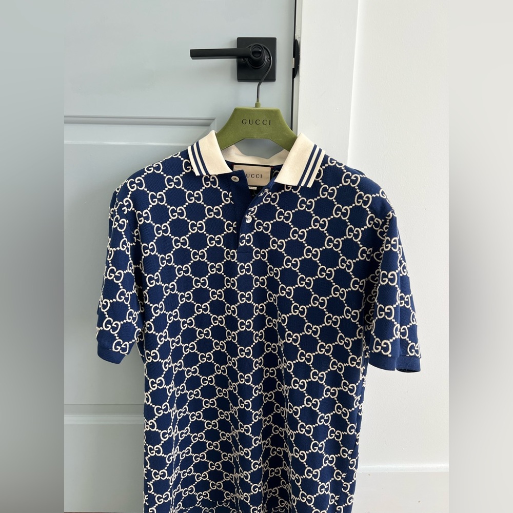 GUCCI GG STRETCH COTTON POLO